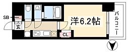 プレサンス太閤通駅前デュプル 1Kの間取図画像