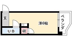 泉第一ビル ワンルームの間取図画像
