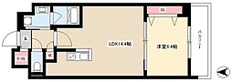 ロイジェント日吉 1LDKの間取図画像