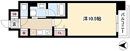 RESIDENCIA尾頭橋駅前 1Kの間取図画像