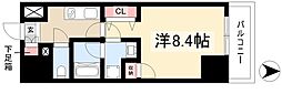ディアレイシャス丸の内 1Kの間取図画像