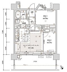 ブライム名古屋 2LDKの間取図画像