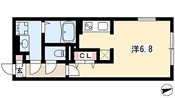 LUORE城西 1Kの間取図画像