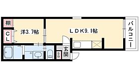 コンパートハウス大曽根  ｜ 愛知県名古屋市北区山田1丁目13-17-1（賃貸アパート1LDK・1階・30.47㎡） その2