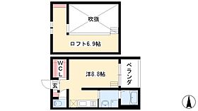 ハイツLLH  ｜ 愛知県名古屋市中村区城主町6丁目20-1（賃貸アパート1R・2階・22.40㎡） その2