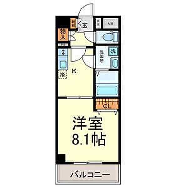 プランドール城見通 ｜愛知県名古屋市北区城見通1丁目(賃貸マンション1K・9階・31.80㎡)の写真 その2