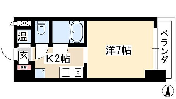 第7フクマルビル ｜愛知県名古屋市中区正木4丁目(賃貸マンション1K・3階・22.91㎡)の写真 その2