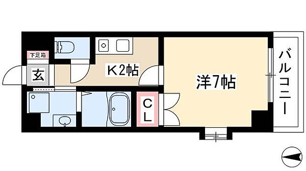 セントラル　ウイング ｜愛知県名古屋市中区富士見町(賃貸マンション1K・3階・23.94㎡)の写真 その2