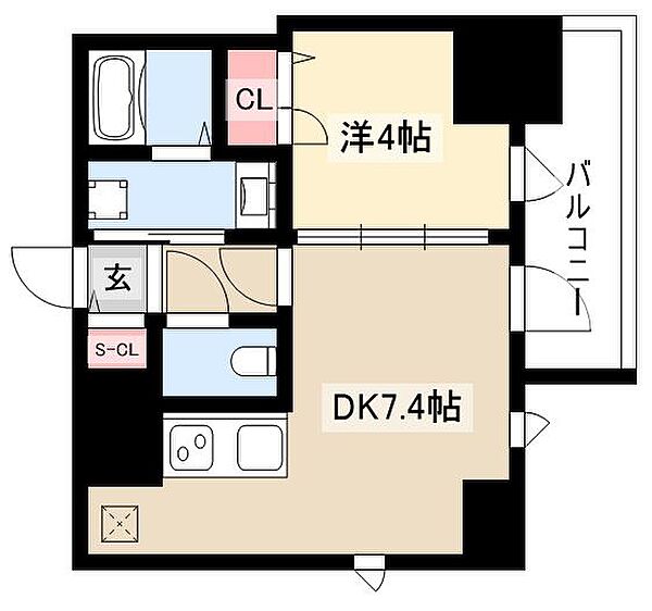 ザ・レジデンスパーク久屋大通 ｜愛知県名古屋市中区丸の内3丁目(賃貸マンション1DK・12階・29.10㎡)の写真 その2