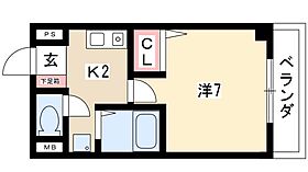 ラフィネ高峯  ｜ 愛知県名古屋市中村区羽衣町32（賃貸マンション1K・6階・24.04㎡） その2