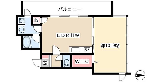 さくらHills NISHIKI Platinum Residence ｜愛知県名古屋市中区錦2丁目(賃貸マンション1LDK・7階・50.72㎡)の写真 その2