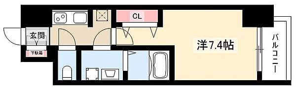 S-RESIDENCE豊国通 ｜愛知県名古屋市中村区豊国通4丁目(賃貸マンション1K・5階・24.45㎡)の写真 その2