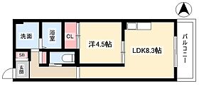 Anecis花の木  ｜ 愛知県名古屋市西区花の木3丁目8-8（賃貸アパート1LDK・1階・36.44㎡） その2