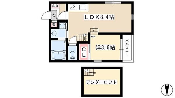 ハーモニーテラス八代町II ｜愛知県名古屋市北区八代町2丁目(賃貸アパート1LDK・1階・30.34㎡)の写真 その2