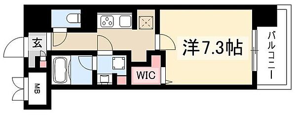 プレミアムコート大須 ｜愛知県名古屋市中区大須2丁目(賃貸マンション1K・11階・28.84㎡)の写真 その2