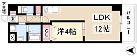 インセンス名駅  ｜ 愛知県名古屋市西区那古野2丁目23-12（賃貸マンション1LDK・9階・40.13㎡） その2