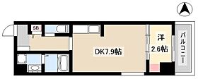 アレフガルド  ｜ 愛知県名古屋市西区栄生2丁目5-4（賃貸マンション1DK・6階・28.46㎡） その2