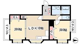 WIN大須 2LDKの間取図画像
