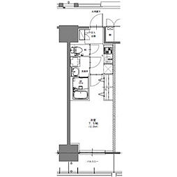 S-RESIDENCE浅間町駅前axial(アクシャル) 8階1Kの間取り