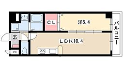 マイアトリア栄 11階1LDKの間取り