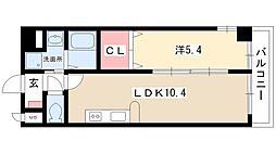 マイアトリア栄 4階1LDKの間取り