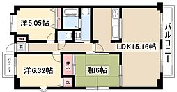 ファーニス白壁 3LDKの間取図画像