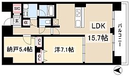 さくらHillsRokubanPlatinumResidence 2LDKの間取図画像