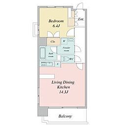 間取図画像 1LDK