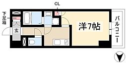クレヴィスタ名駅南 1Kの間取図画像