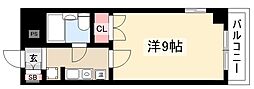 ハイメドーズ 1Kの間取図画像