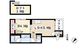 i-CUBE 1LDKの間取図画像