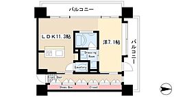 アーデン泉プレミア 1LDKの間取図画像