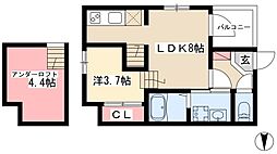 Comfortia華 1LDKの間取図画像
