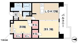 C.P.Pure1608 2LDKの間取図画像