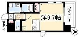 プレサンス新栄デコール ワンルームの間取図画像