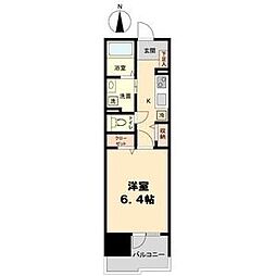 willDo太閤通 1Kの間取図画像