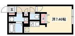 quador名古屋駅 1Kの間取図画像