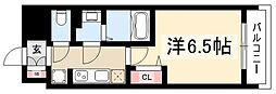プレサンス名古屋駅ゲート 1Kの間取図画像