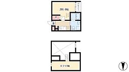 SUNSHINEμ 1Kの間取図画像