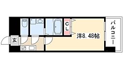 マリオン千代田 1Kの間取図画像