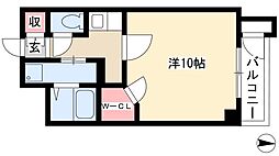 ゴールド 1Kの間取図画像