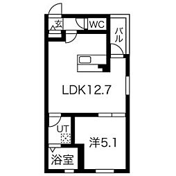 NAGOYAtheGARDEN 1LDKの間取図画像