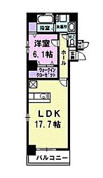 ビベンテ 1LDKの間取図画像