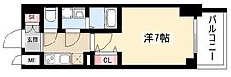 S-RESIDENCE名駅North2 1Kの間取図画像