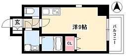 アレーヌコート金山 ワンルームの間取図画像