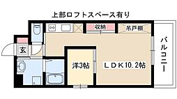 アビタシオン名駅南 1LDKの間取図画像