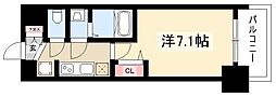 ディアレイシャス名古屋ステーション 1Kの間取図画像