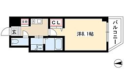 AHマンション泉 1Kの間取図画像
