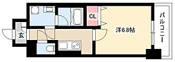 ルディアマン 1Kの間取図画像