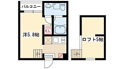 GranSta ワンルームの間取図画像